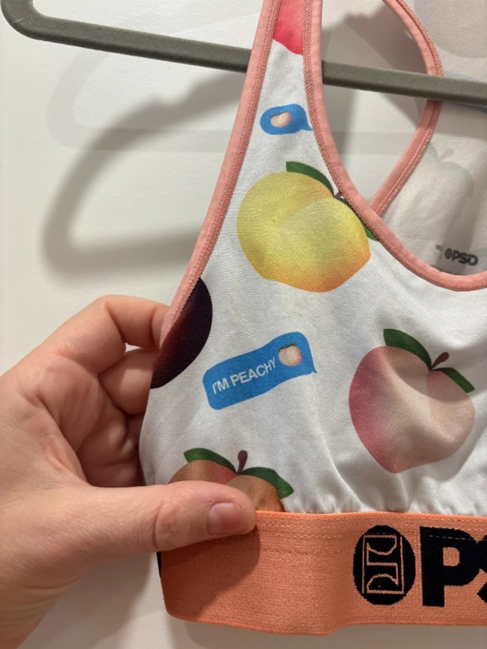 PSD Peach Emoji Sports Bra Medium - Picture 5 of 5